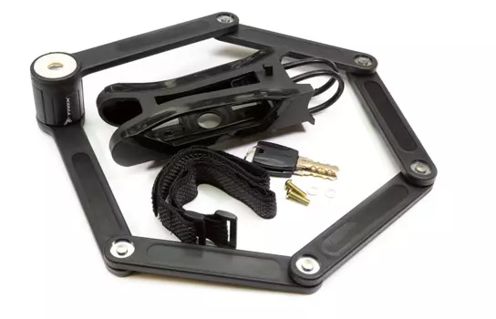 Велосипедный замок TRIX, сегментный, на ключ, 57 × 850 мм, GK107.101