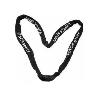 Велосипедный замок Vinca Sport, цепь, кодовый, тканевая-оболочка, 3,5 х 900мм, черный, VS 760 black