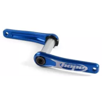 Система шатунов велосипедная HOPE под каретку 100-120мм без паука, Голуб. цвет, диам. вала 30мм шатуны 175ммHCN10075B