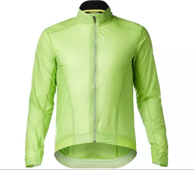 Куртка велосипедная MAVIC ESSENTIAL WIND, лайм, 401824, 2018