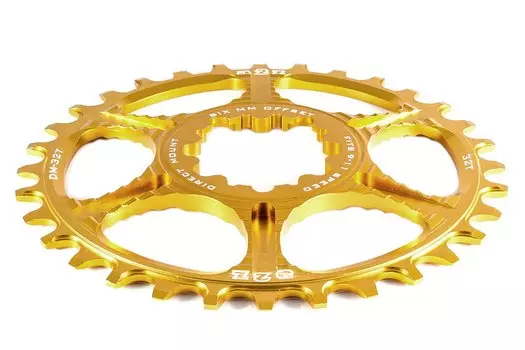 Звезда A2Z Narrow-wide, крепление Direct mount, 32T, алюминий, золотистый, DM-32T-6