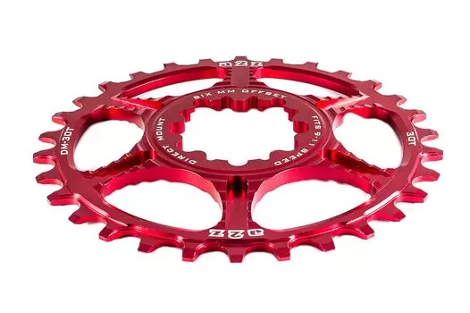 Звезда A2Z Narrow-wide, крепление Direct mount, 30T, алюминий, красный, DM-30T-3