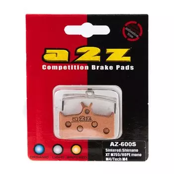 Тормозные колодки A2Z Shimano XT BR-M755, Grimeca system8/Sram/Hope Mono M4, золотистый, AZ-600S