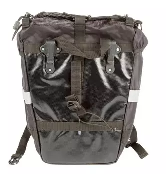 Велосумка 8-15000051 на багажник A-N471 боковая V=16+4 черная AUTHOR