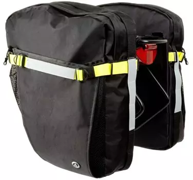 Велосумка AUTHOR Tramp 42, 2 в 1, на багажник, водонепроницаемая, 42 л, черно-желтая, 8-1500002