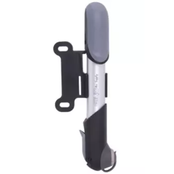 Насос велосипедный GIYO GP-04A, алюминий, мини 7", универс. головка, до 8Bar/120PSI, серебристый, 6-190067