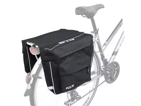 Велосумка на багажник KELLYS ROVER, объем 35л, чёрная, молнии YKK