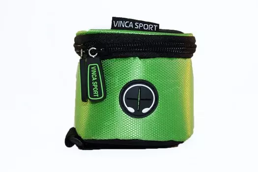 Велосумка на раму, отделение для телефона, отверстие под наушники, 180*85*85мм, FB 07S black/green