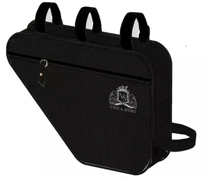Велосумка под раму Vinca Sport, карман для телефона внутри сумки, 240*180*50мм, черный, FB 05-3