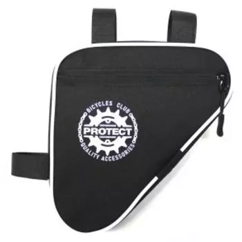 Велосумка под раму PROTECT, р-р 21х21х5, чер./бел., 555-204