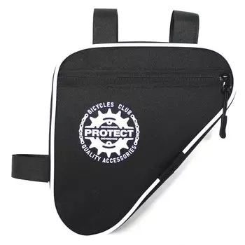 Велосумка под раму PROTECT, р-р 21х21х5, чер./бел., 555-204