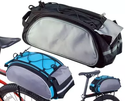 Велосумка Roswheel, на багажник, 40x21x16, черный/серый, BROSWHLBLCK