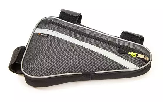 Велосумка TRIX под раму, большая, серая, вр015.040.1.0