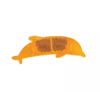 Отражатель велосипедный TBS на спицу, "дельфин", 99х27 мм, HL-R22