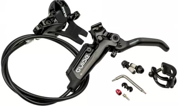Велотормоз SRAM Guide R, комплект (п/з), 4поршня, чёрный, гидравлика, дисков.00.5018.033.000+033.001