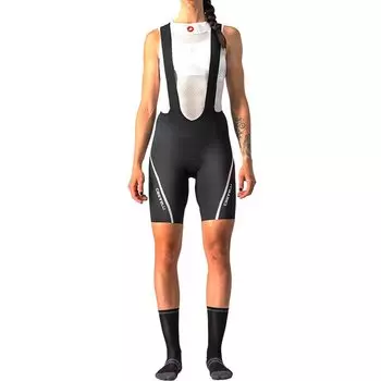 Велотрусы Castelli VELOCISSIMA 3, с лямками, женские, черный/серебристый, 4522050