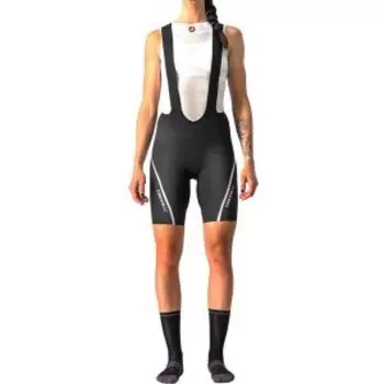Велотрусы Castelli VELOCISSIMA 3, с лямками, женские, черный/серебристый, 4522050