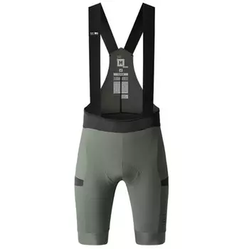 Велотрусы GOBIK GRIT 2.0 MEN EVERGREEN, с лямками, серо-зеленый, 10-02-092-003 (Размер: XL, Цвет: Серо-зеленый)