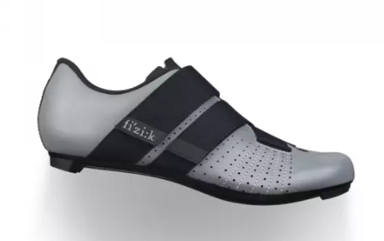 Велотуфли Fizik TEMPO POWERSTRAP R5 Reflective, светоотражающий/черный, TPR5PSRE (Размер: 40. Цвет: серый светоотражающий/черный)