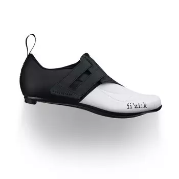 Велотуфли Fizik TRANSIRO R4 POWERSTRAP триатлон, черно-белый 2020, TRR4PSMI1 (Размер: 46,5)
