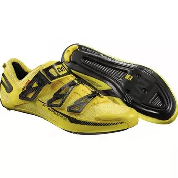 Велотуфли MAVIC HUEZ Road, шоссейные, жёлтый, 127257 (Размер: 8.5, Цвет: желтый)