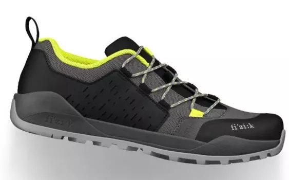 Велотуфли MTB Fizik TERRA ERGOLACE X2, серый/желтый, TEX2ETF1K (Размер: 48. Цвет: серый/желтый)