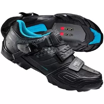 Велотуфли Shimano SH-WM64, женские, чёрный с голубым