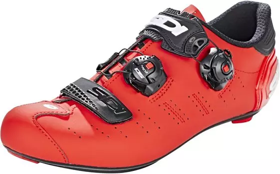 Велотуфли SIDI ERGO 5 MATT Carbon, красный/черный, CERGO5ССMATT (Размер: 40,5 (25,2 см))