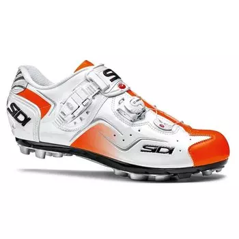 Велотуфли SIDI MTB CAPE, белый/оранжевый флуоресцент, 2015