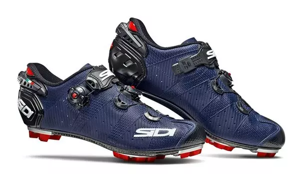 Велотуфли SIDI MTB DRAKO 2 Carbon SRS MATT, синий/черный, CDRAKO2MATT (Размер: 47)