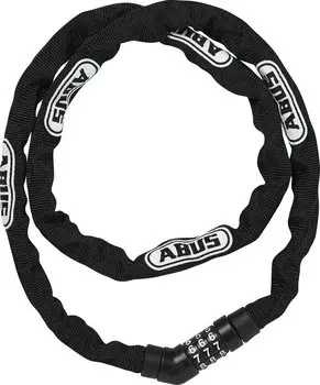 Велозамок ABUS Steel-O-Chain 4804C/110см BK, цепь, 4мм, кодовый, класс защиты 3/15, 480гр, черный, 05-0072482