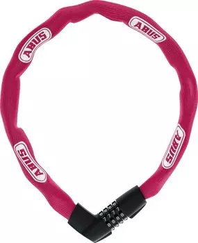 Велозамок ABUS Tresor 1385/85см, цепь, 7мм, кодовый, класс защиты 7/15, 1050гр, коралловый, 05-0048568