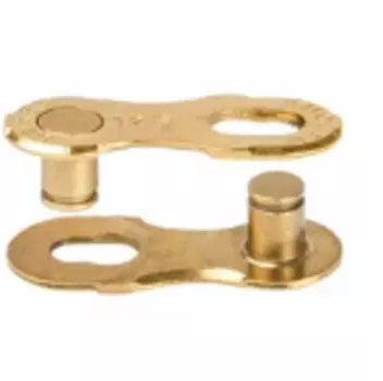 Велозамок цепи ELVEDES Sigma + подходит для всех 12 скоростных цепей, 2 замка, золотой, SCL-17 Ti-Gold