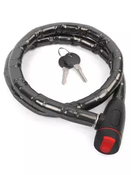 Велозамок VINCA SPORT 18*1000мм, черный тросик, инд.уп. VS 8506