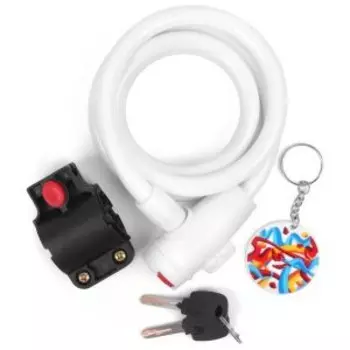 Велозамок Vinca Sport c брелоком, 12*1200мм, с защитой от влаги и креплением, Cool, инд. уп. VS 561 Cool