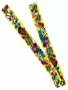 Велозамок Vinca Sport цепь 4*1200мм, цветная оплетка, инд.уп.VS 747 ollie