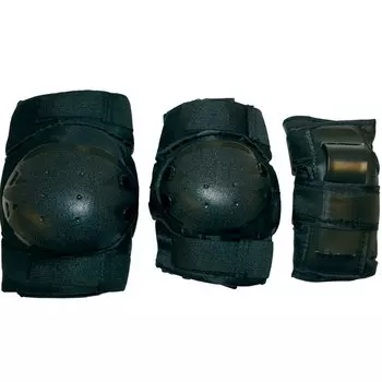 Велозащита детская колена-локтя-ладони Tech Team Comfort New TE-113M, Black, 2020