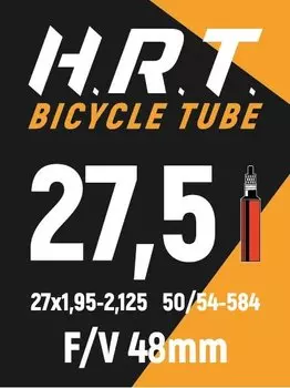 Камера велосипедная HORST, 27.5"х1.95"-2.125", Presta 48 мм, черный, 00-010041