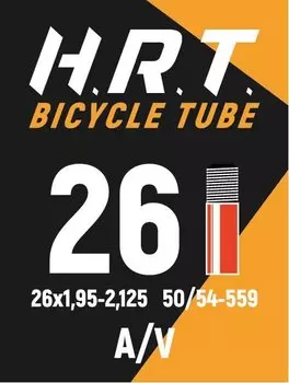 Камера велосипедная HORST, 26"х1.95"-2.125", автониппель, черный, 00-010035
