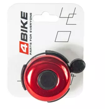 Велозвонок 4BIKE BB3204-Red, латунь, D-52 мм, красный, ARV100024