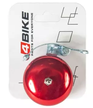 Велозвонок 4BIKE BB3206-Red, латунь, D-56 мм, красный, ARV100021