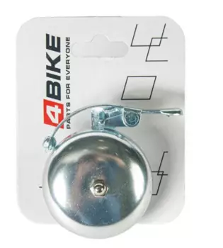 Велозвонок 4BIKE BB3206-Silv, латунь, 56 мм, серебристый, ARV100022