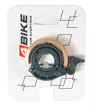 Велозвонок 4BIKE BB3213L-Gold, ''Кольцо'', алюминий, пластик, D-46 мм, золотистый, ARV100015