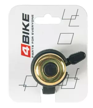 Велозвонок 4BIKE BB3312, медь, D-34 мм, золотистый, ARV100019