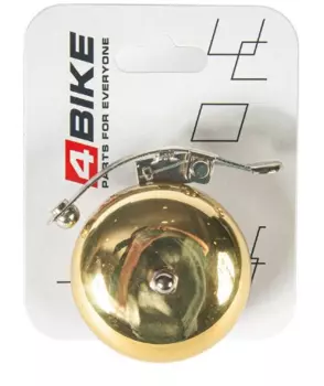 Велозвонок 4BIKE BB3315, медь, D-57 мм, золотистый, ARV100018
