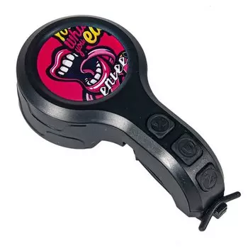 Велозвонок Enlee OBP-10, дизайн рот, пластик, D-50 мм, ARV000496