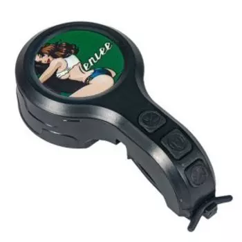 Велозвонок Enlee OBP-10, пластик, дизайн девушка, D-50 мм, ARV000495