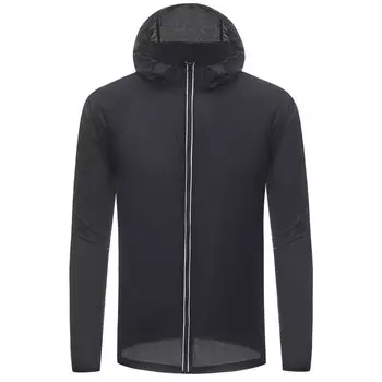 Ветровка Светлячок, лёгкая, со светоотражающими вставками, черный (Размер S (42-44))