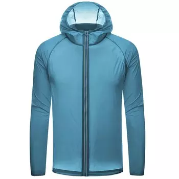 Ветровка Светлячок, лёгкая, со светоотражающими вставками, голубая, FFF20102 (Размер S (42-44))