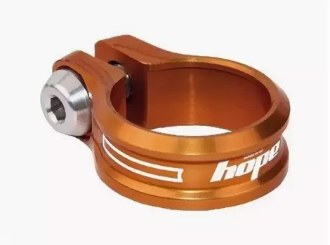 Велосипедный подседельный зажим "Hope" Bolt, 34.9mm, алюминий, Оранжевый. SCCB34.9